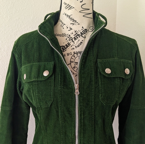 Cuesta Blanca Green Corduroy Jacket - Picture 3 of 9